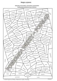 Magia czytania - karta pracy + klucz odpowiedzi