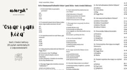 Eric-Emmanuel Schmitt "Oskar i pani Róża" - test z treści lektury