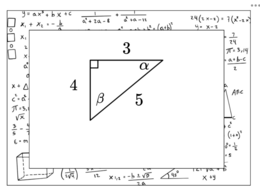 Memory funkcje trygonometryczne - trójkąt prostokątny