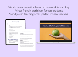 Konwersacje dla dorosłych: How healthy living almost killed me (poziom B1-B2)