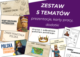 Polska pierwszych Piastów – ZESTAW materiałów dydaktycznych