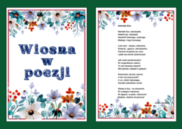 WIOSNA W POEZJI – biblioteka – świetlica – WIERSZE – GAZETKA – wersja 2