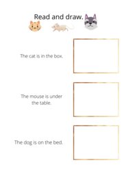 in, on , under - Przyimki miejsca.