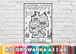 Kolorowanka - Niemcy - A3 i A4