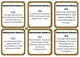 Sposób na Alcybiadesa - karty z pytaniami