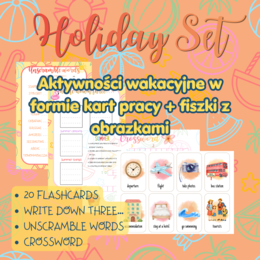 Zestaw wakacyjnych zadań & słówek - HOLIDAY SET