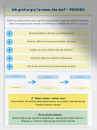 Gra „Ja mam, kto ma” – pogoda