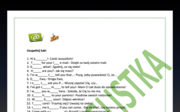 E-mail- trening przydatnych zwrotów-Egzamin Ósmoklasisty/ Matura Podstawowa