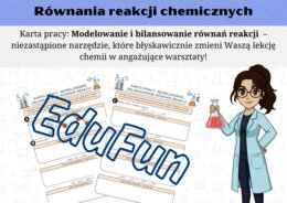 Równania reakcji - karta pracy. Chemia. Klasa 7.