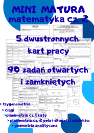 PAKIET - Mini matura. Matematyka. cz.2