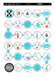 Dialog w restauracji - skarga na jedzenie - gra planszowa i ćwiczenia.