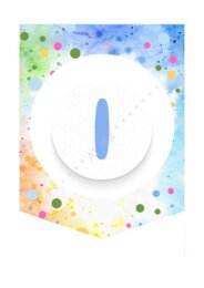 Girlanda, baner, napis "DZIEŃ KROPKI"