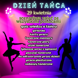 Dzień Tańca - scenariusz wraz z pomocami