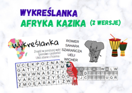 Wykreślanka – Afryka Kazika (2 wersje)