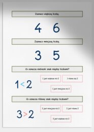 Porównywanie liczb w zakresie do 10. Karta pracy. Sprawdzian