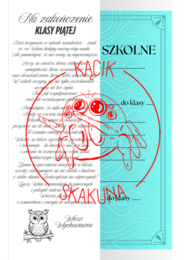 NAKŁADKA na świadectwo - KLASA 5 (PAKIET 2 WERSJI)