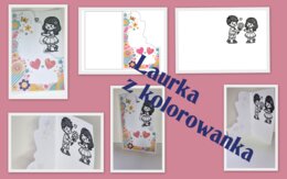 Laurka z kolorowanką