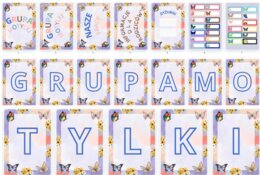 GRUPA MOTYLKI - napis,