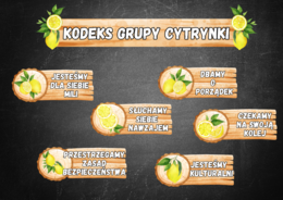 Kodeks grupy przedszkolnej “CYTRYNKI”