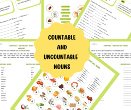 Countable and uncountable nouns / rzeczowniki policzalne i niepoliczalne