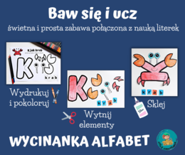 ALFABET - WYCINANKA - PLANSZE KLASOWE - DO ZROBIENIA WSPÓLNIE Z GRUPA