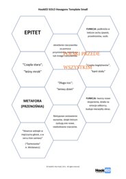 Środki stylistyczne w heksach edukacyjnych zamknięte