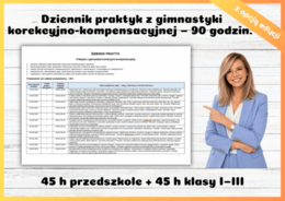 Dziennik praktyk Gimnastyka korekcyjno-kompensacyjna (90 godzin)