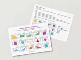 Matematyczny Targ Figur - gra pola wielokątów (klasa 5,6) powtórzenie działu