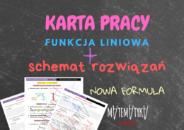 Karta pracy - funkcja liniowa - poziom podstawowy