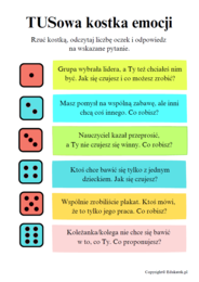 TUSowa kostka emocji – gra wspierająca rozwój emocjonalny i społeczny
