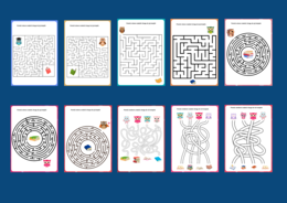 DZIEŃ KSIĄŻKI – labirynty – 10 wersji