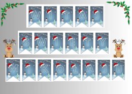 Girlanda "Witaj Święty Mikołaju"