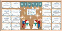 Gazetka anglojęzyczna Winter z idiomami zimowymi