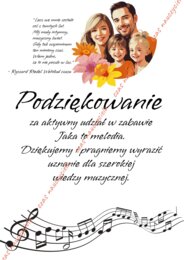 Jaka to melodia. Dzień Mamy i Taty. Dzień Rodziny. Zabawa z publicznością.