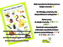 Miej oczy szeroko otwarte! - karta pracy do lekcji w terenie (przyroda, biologia)