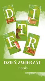 DZIEŃ ZWIERZĄT - napis