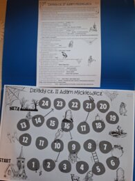 Dziady cz. II - gra planszowa, test z lektury, grywalizacja