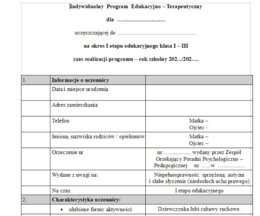 IPET+WOPFU niepełnosprawność słuchu (słabe słyszenie) wypełniony wzór