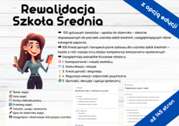 REWALIDACJA - Szkoła średnia - tematy zajęć - wpisy do dziennika, Kreatywne i terapeutyczne zabawy