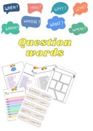 Question words - Who, Which, When, Where, Whose, How, What, Why