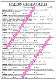 MINI MATURA. MATEMATYA - bryły obrotowe