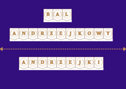 ANDRZEJKI – biblioteka – świetlica – przedszkole – GIRLANDA – gazetka – wersja 4