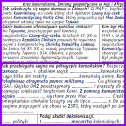 Kres kolonializmu. Zmiany geopolityczne w Azji i Afryce – notatki i karta pracy