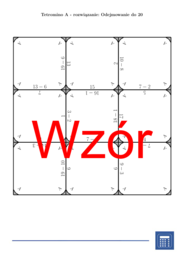 Tetromino - Odejmowanie do 20 | matematyka