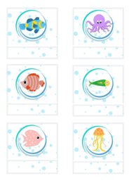 ZNACZKI PRZEDSZKOLNE. ZWIERZĘTA MORSKIE. CZĘŚĆ I.