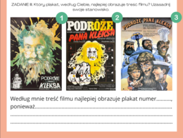 Podróże Pana Kleksa - karta pracy po obejrzeniu filmu