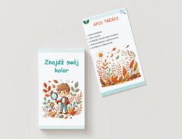 "Znajdź swój kolor". Poszukiwanie elementów przyrody w określonym kolorze. (liść, kamyk, gałązka)