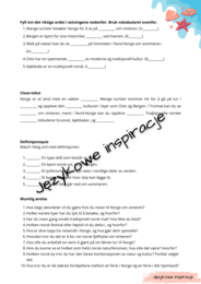 Darmowe karty pracy j. norweski_På ferie i Norge A2