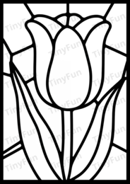 Wiosenne witraże 🌸 szablony do druku PDF | prace plastyczne, przedszkole, wiosna