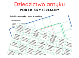 Dziedzictwo antyku - poker kryterialny